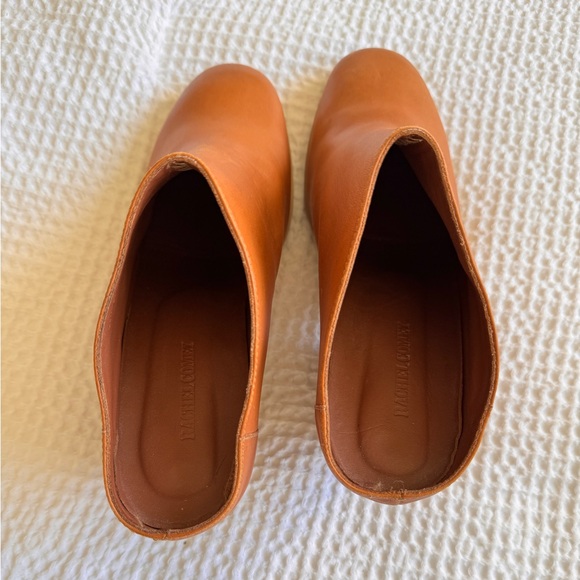 Rachel Comey Mars Leather Mules Shoes Size 9 in Whiskey Natural - Picture 4 of 7